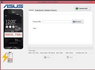 cara flash asus zenfone 5 via flashtool