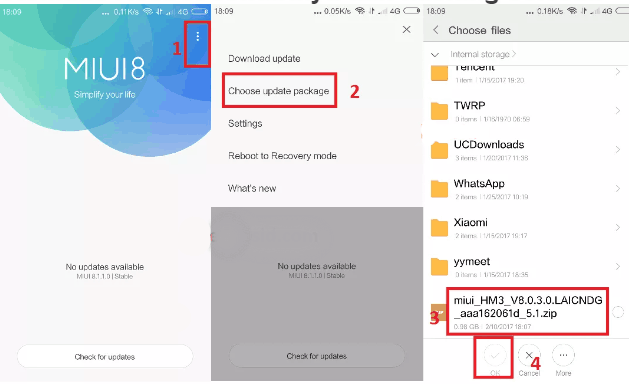 Cara Flash Redmi 3 Tanpa PC