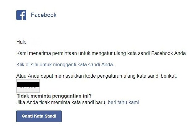 lupa kata sandi fb sendiri