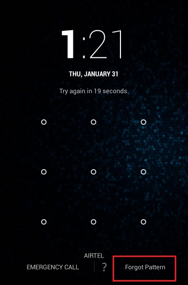 Cara Mengatasi Lupa Pola Smartphone Android