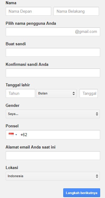 cara membuat email gmail