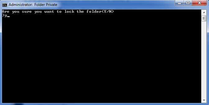 mengunci folder dengan cmd
