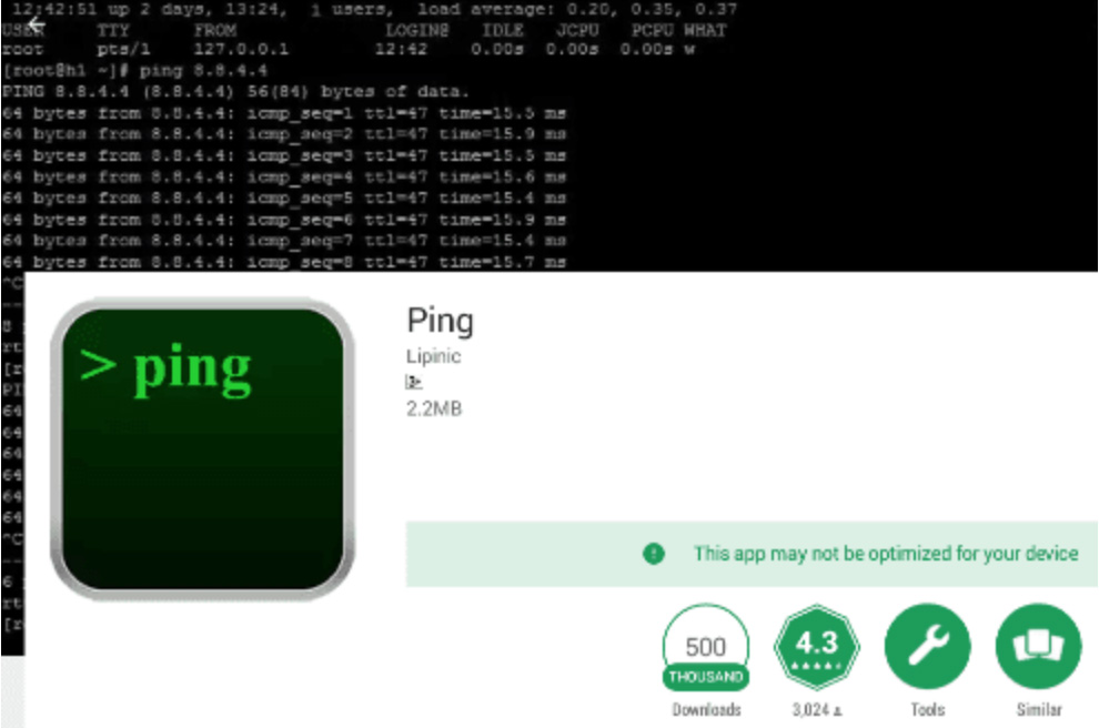 cara ping google di hp android