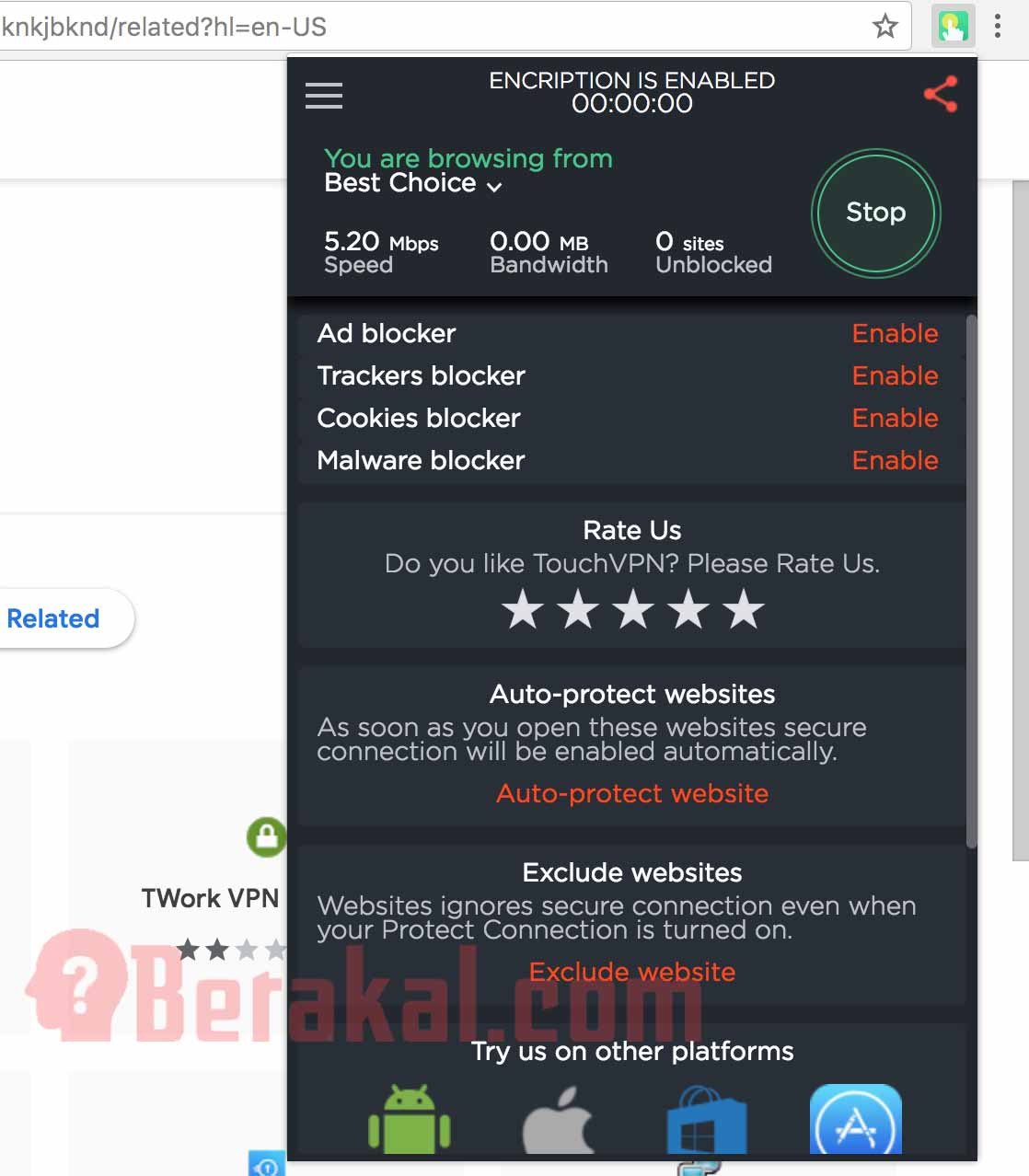 cara mengaktifkan vpn di browser