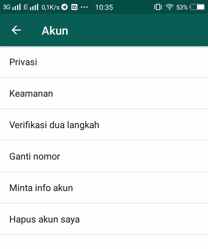 cara menonaktifkan akun wa