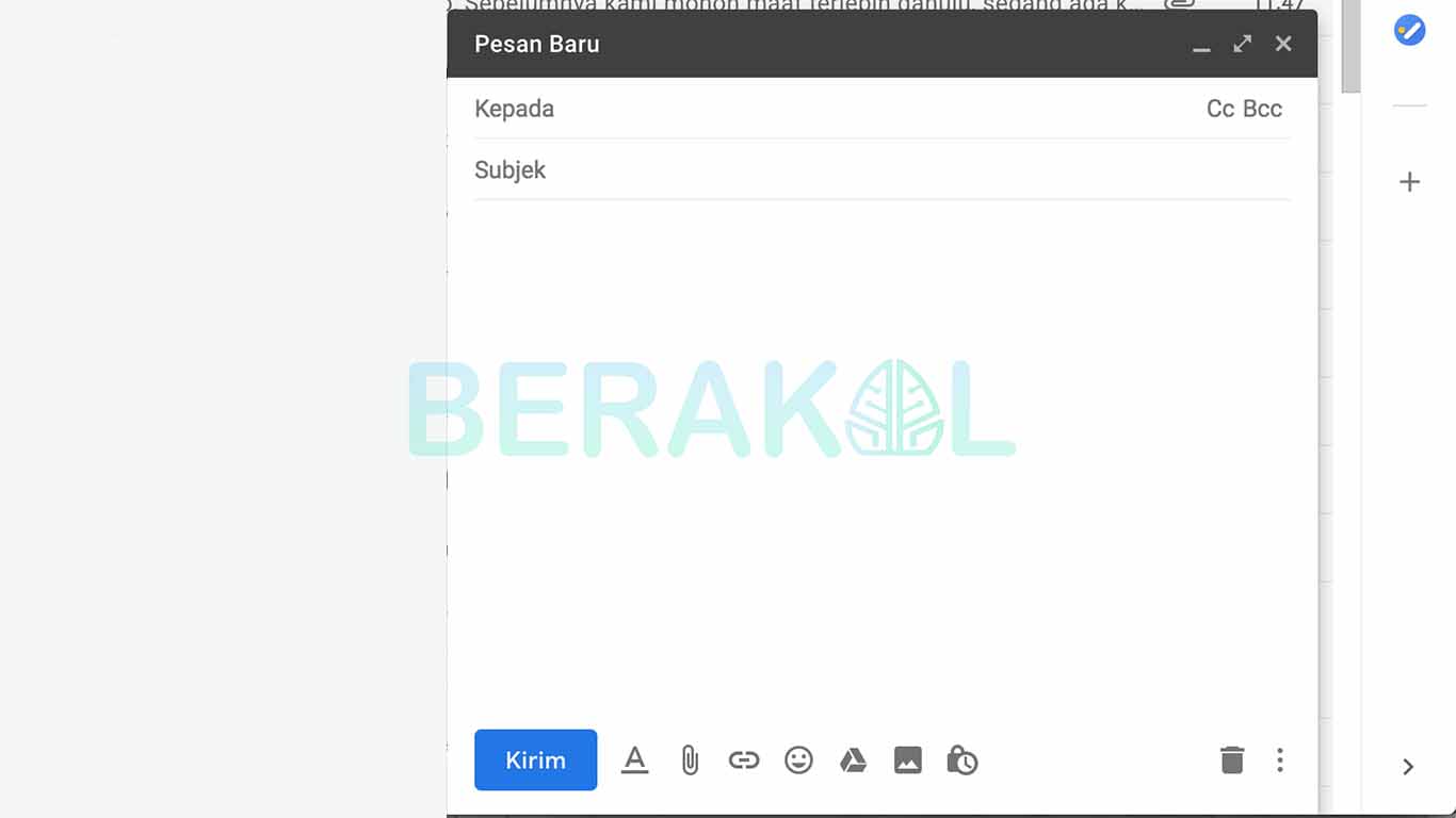 cara mengirim email gmail lewat laptop