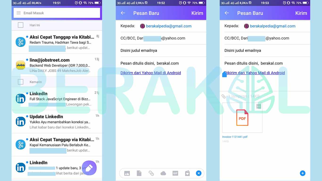 cara mengirim email lewat yahoo