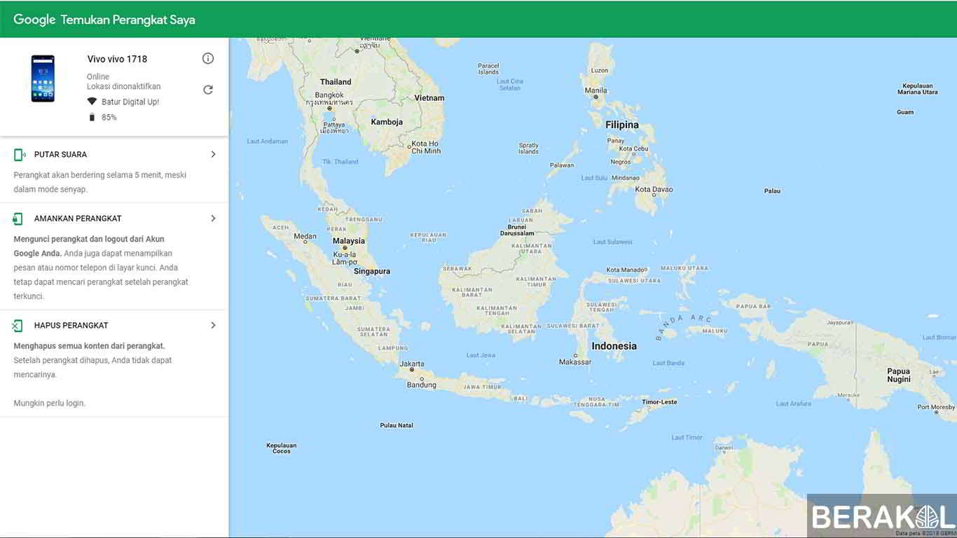 cara melacak hp yang hilang dengan maps