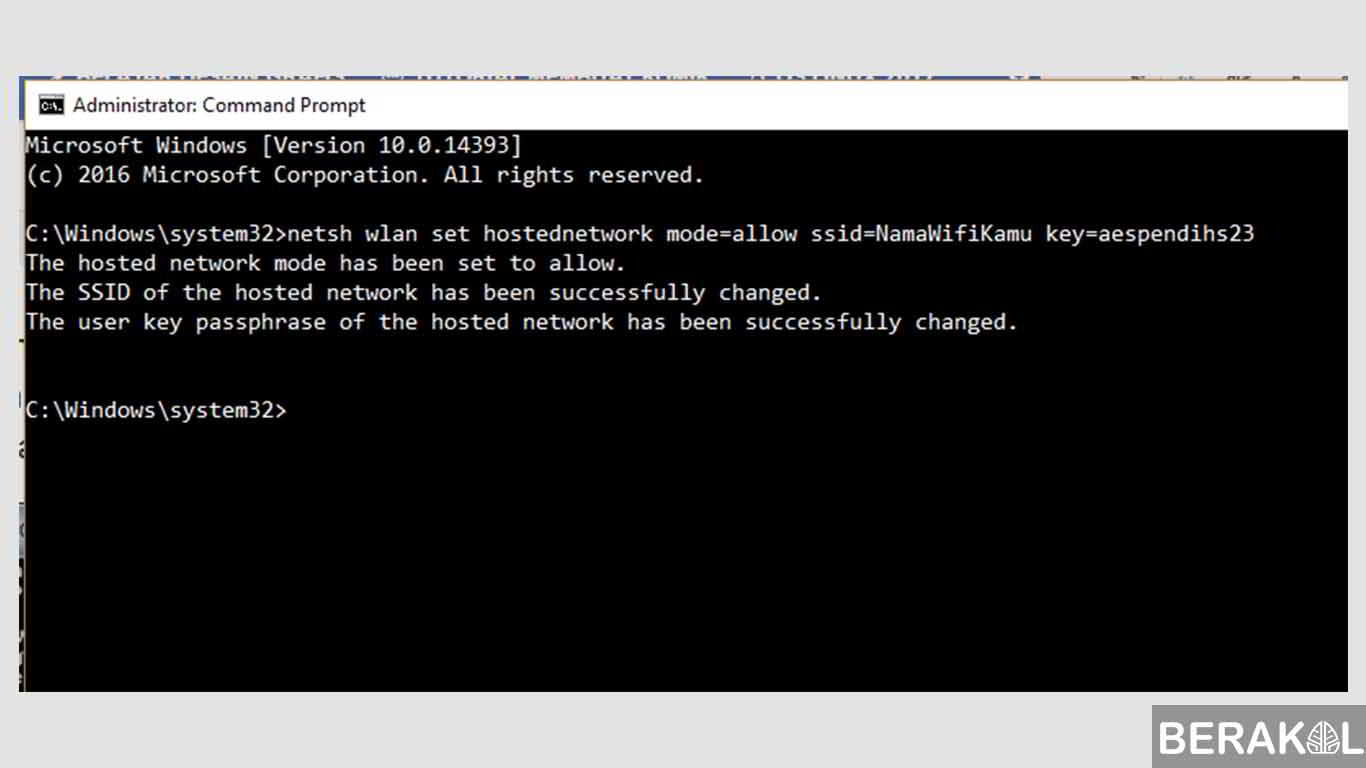 cara membuat hotspot di laptop dengan cmd