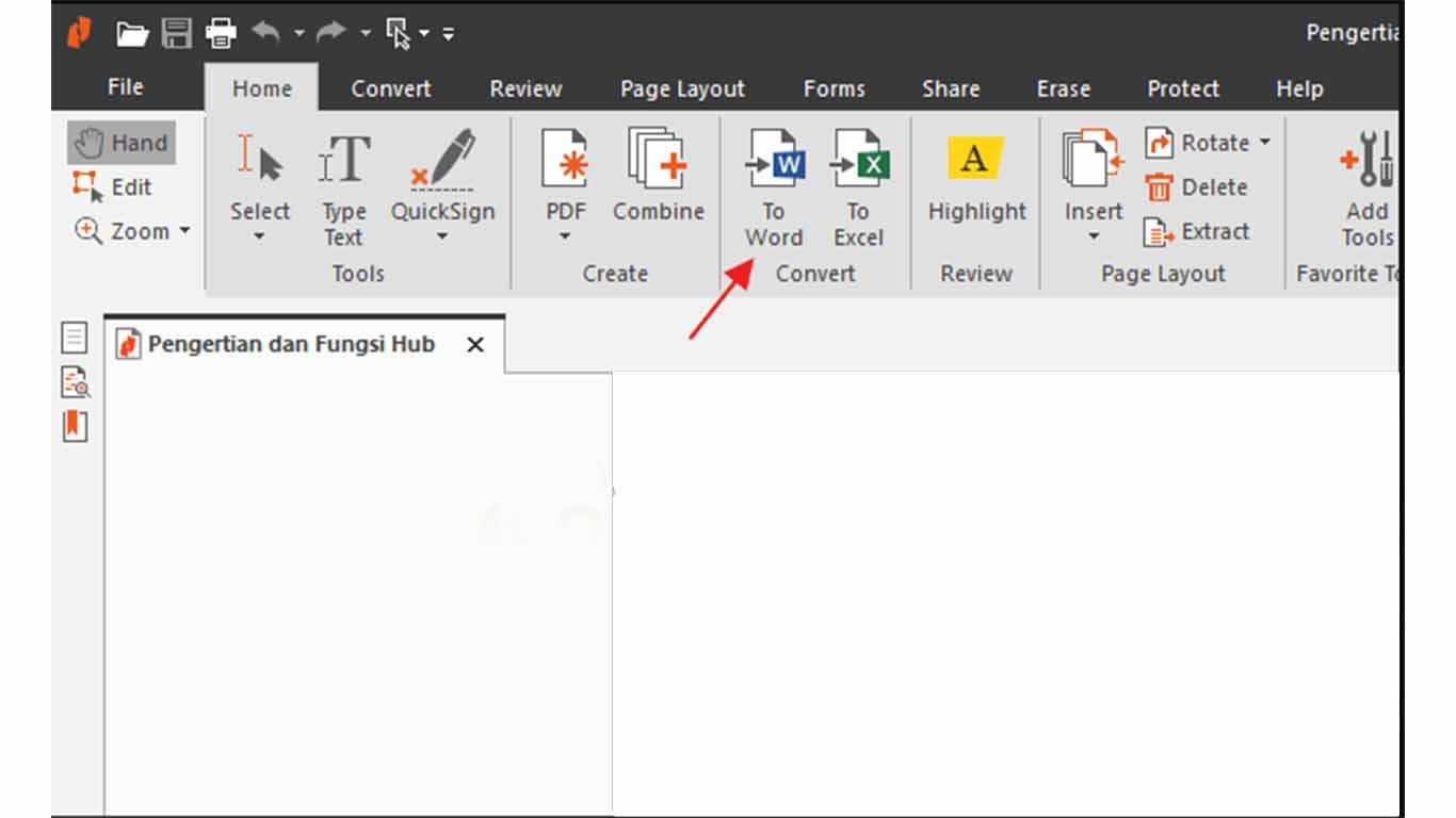 cara mengubah file pdf ke word secara offline