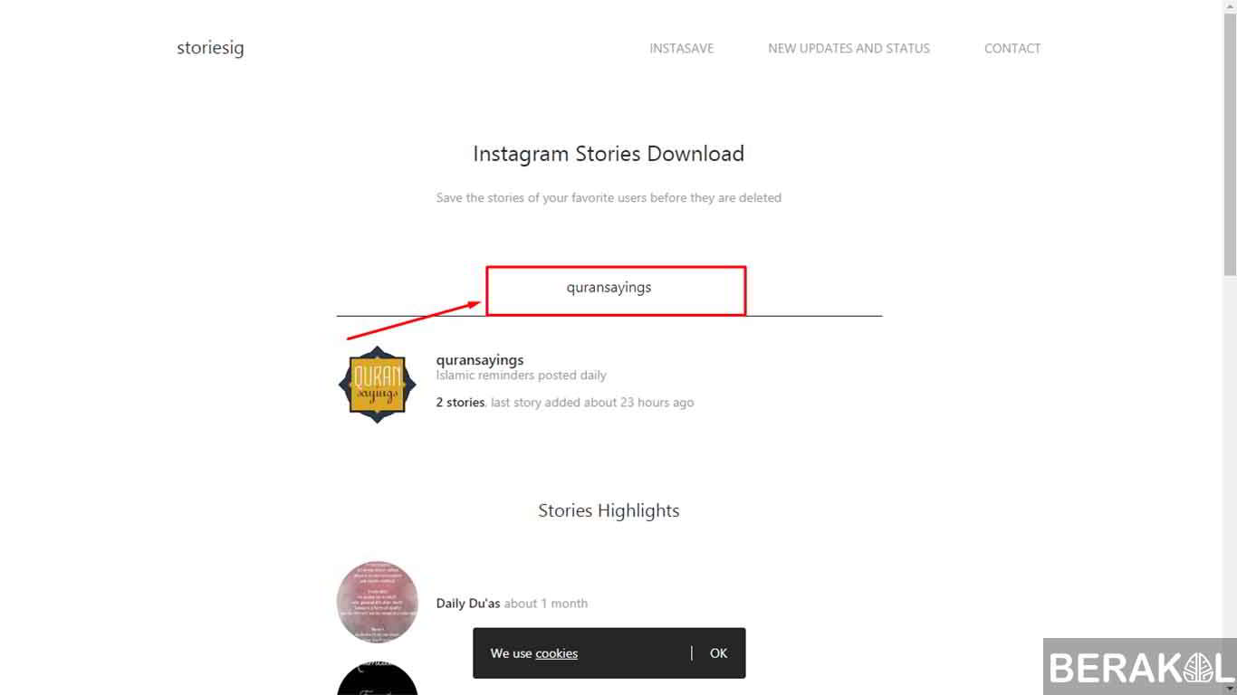 cara download story instagram tanpa aplikasi