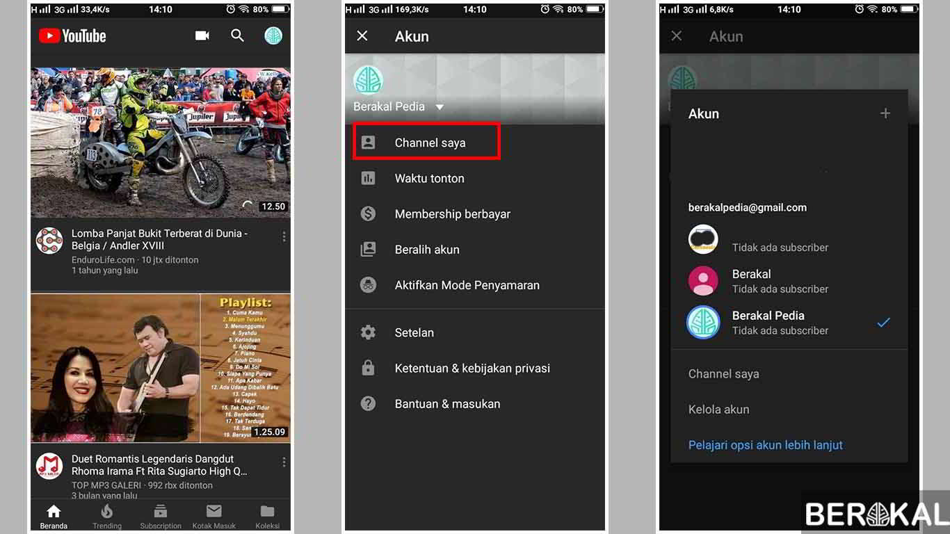 cara membuat channel youtube di hp