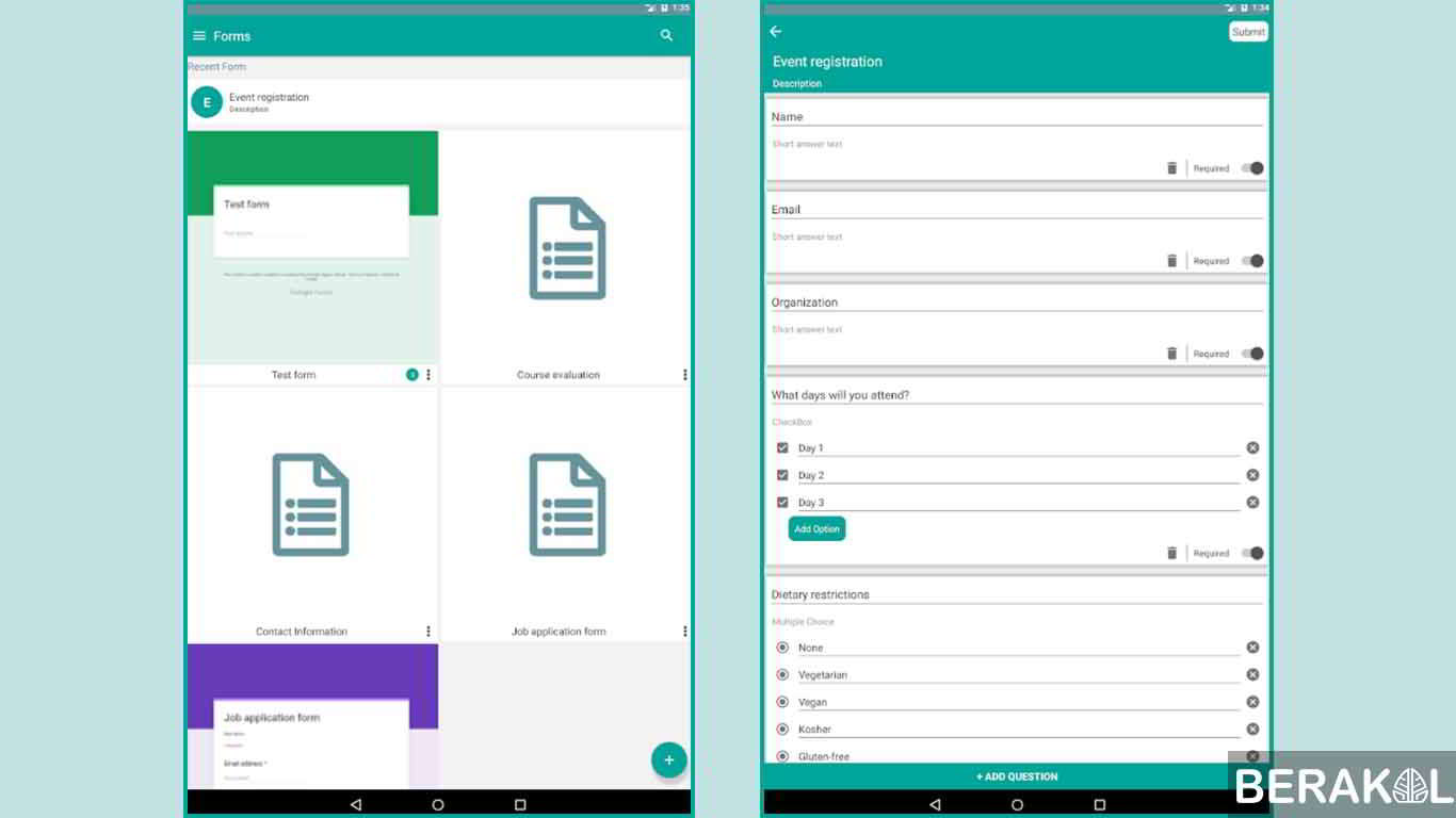 cara membuat google form di hp android