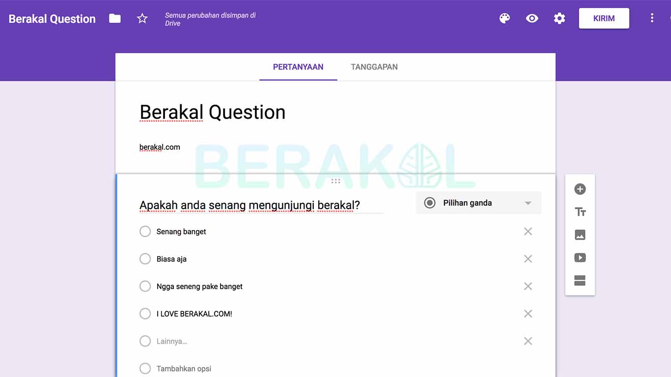 cara membuat google form di hp android