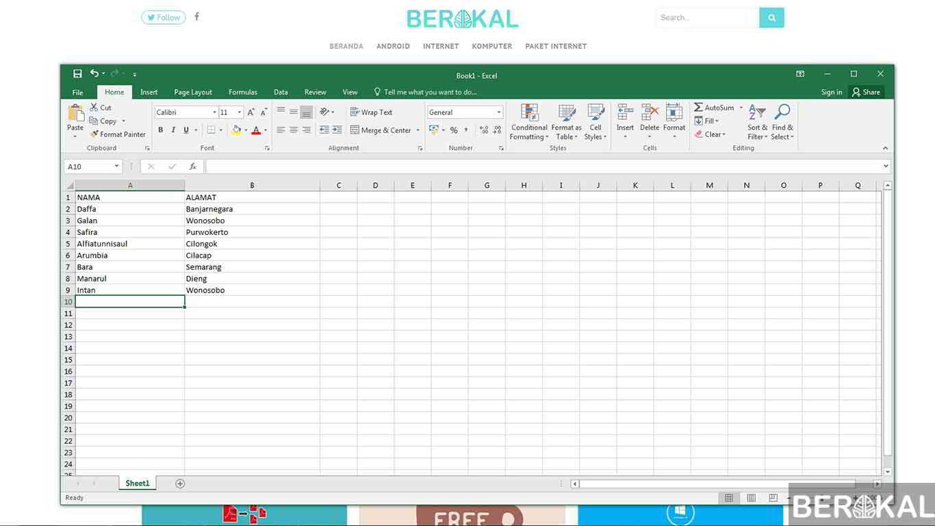 2 Cara Membuat Label Undangan 103121 Di Word Excel