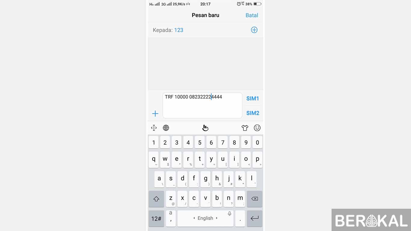 cara transfer pulsa 3 2019