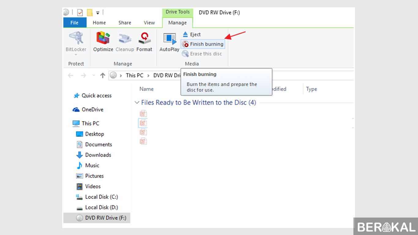 cara burning cd di windows 8