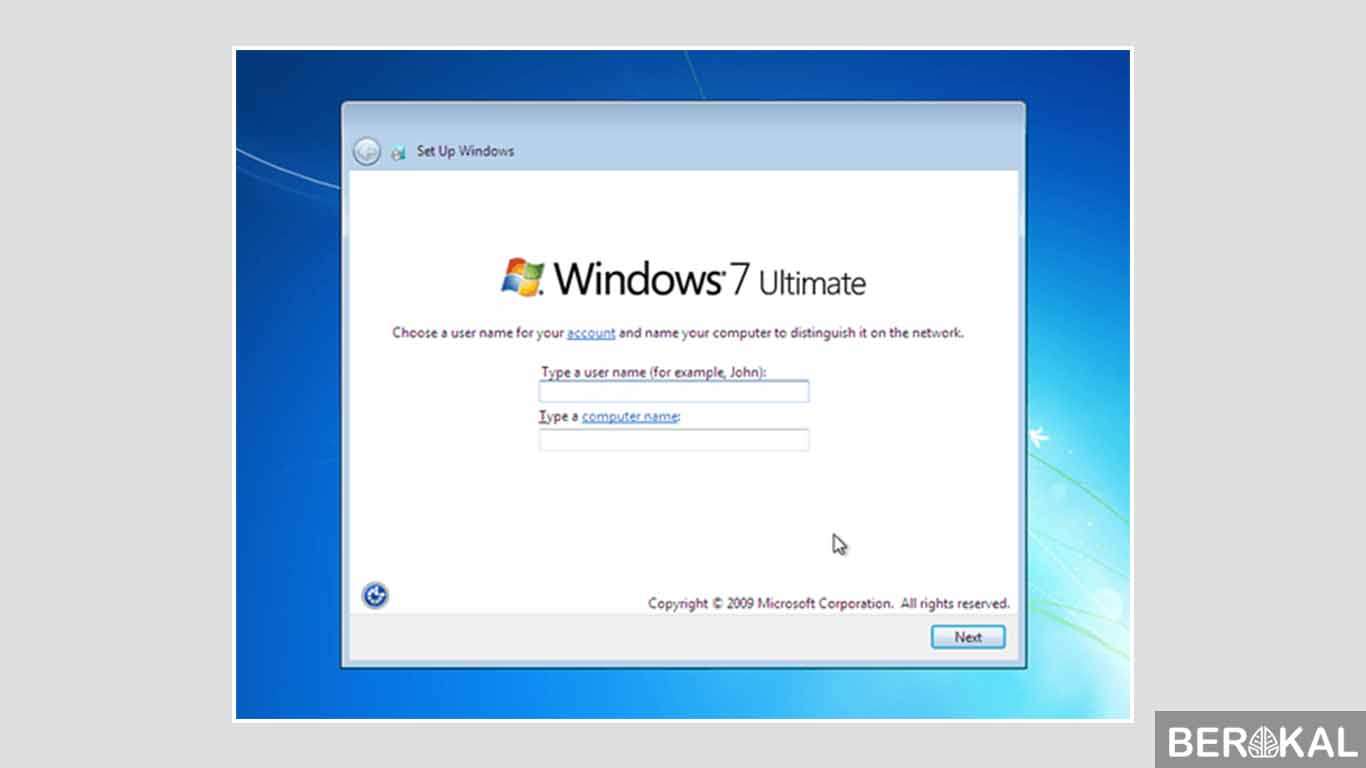 cara instal windows 7 menggunakan flashdisk