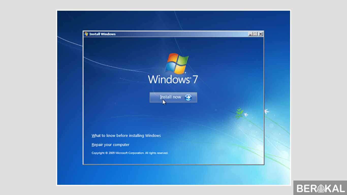 cara instal windows 7 ultimate