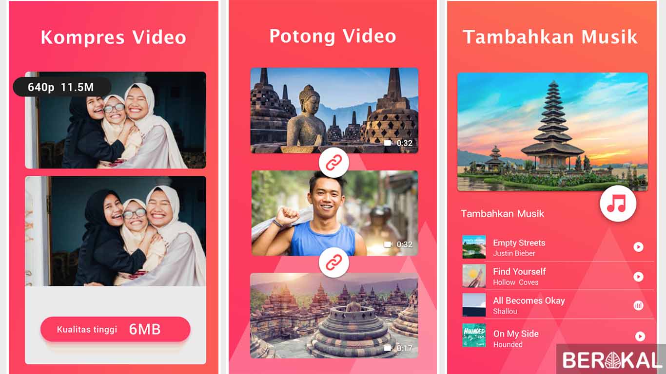 cara kompres video di android