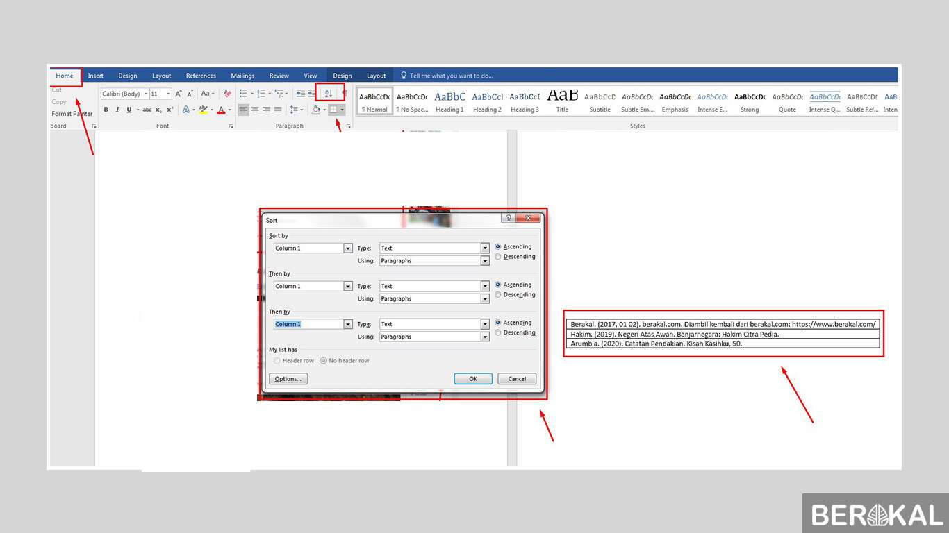 cara membuat daftar pustaka di microsoft word 2010