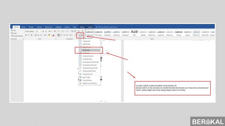 Cara Membuat Daftar Pustaka Di Word Manual