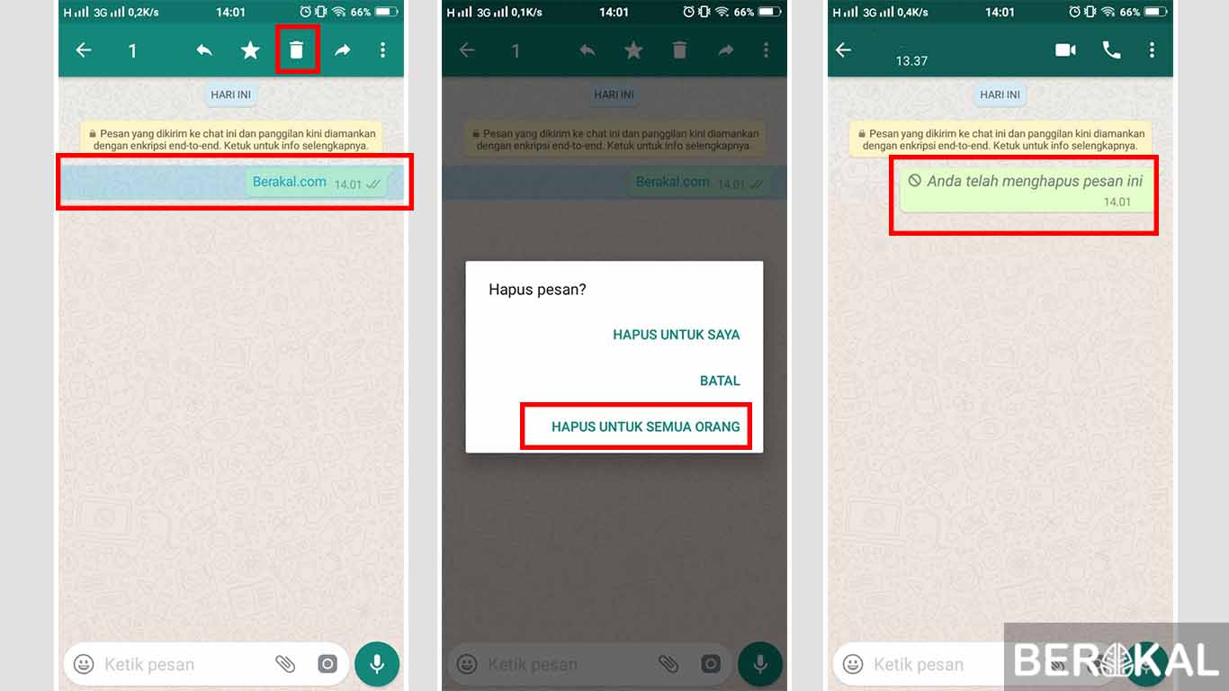 cara menarik pesan wa yang sudah dibaca