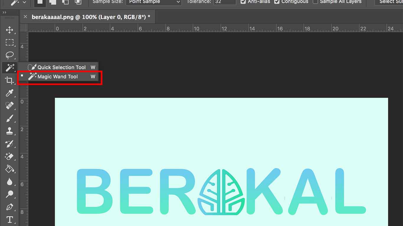 cara menghapus background di photoshop dengan magic wand tool