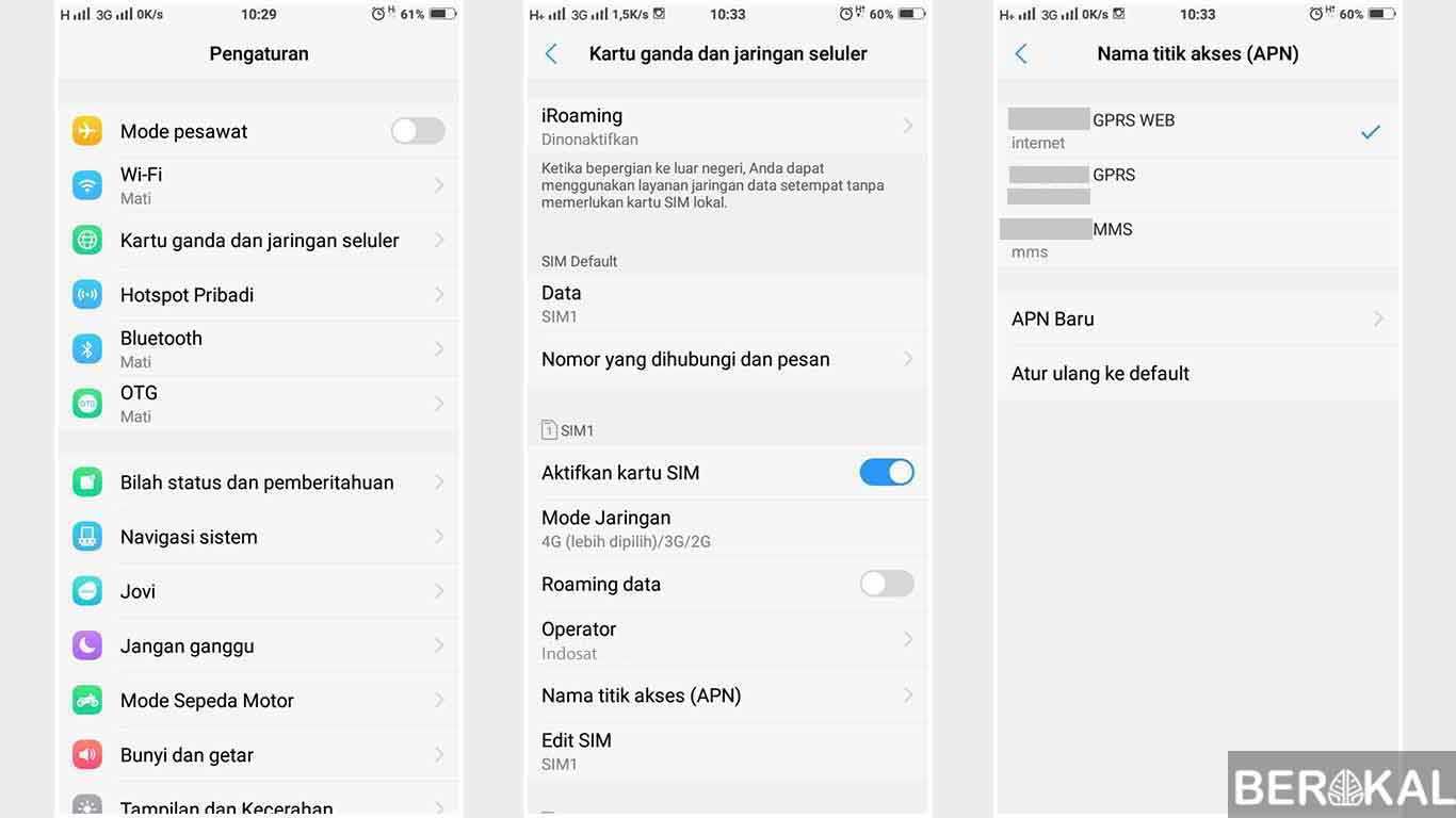 setting apn indosat 4g