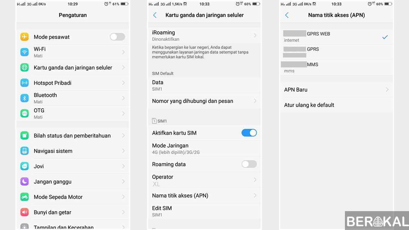 setting apn xl 4g tercepat