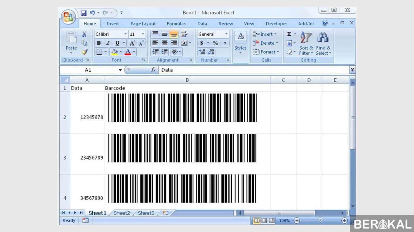 cara membuat barcode batang