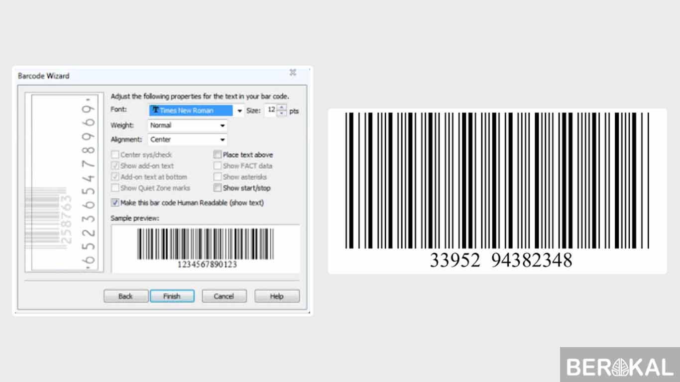 cara membuat barcode buku perpustakaan