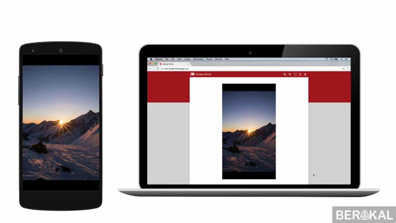 cara menampilkan layar hp ke laptop dengan usb