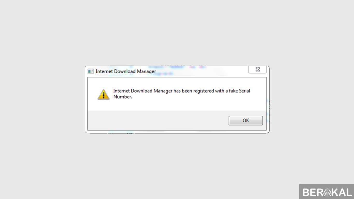 cara mengatasi fake serial number idm