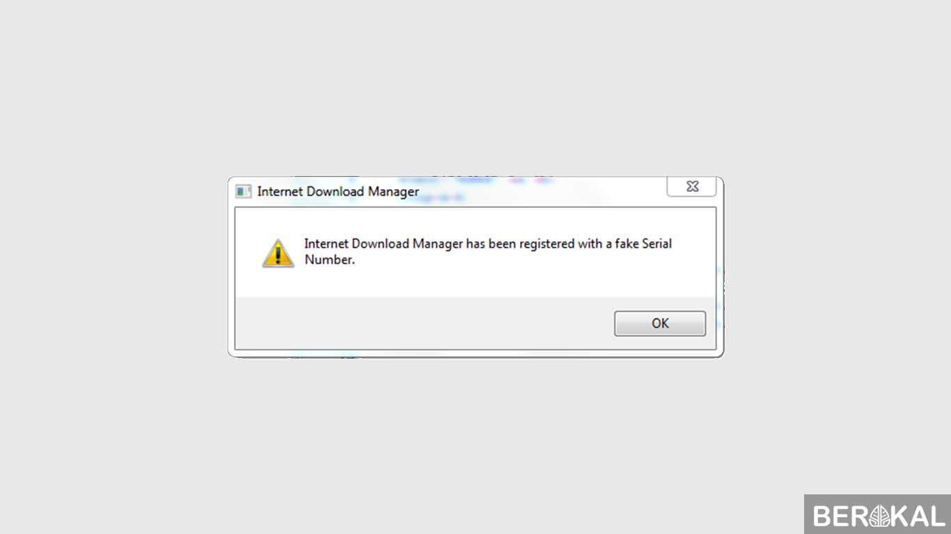 cara menghilangkan fake serial number idm secara permanen