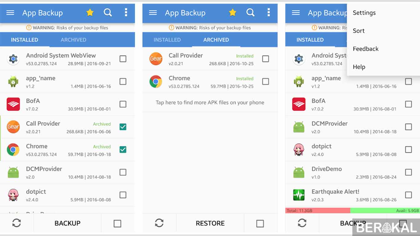 aplikasi backup data apk