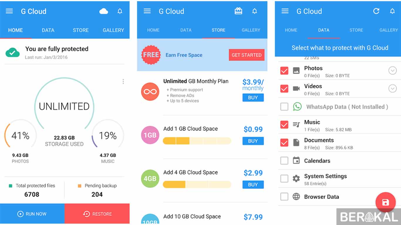 aplikasi backup data root