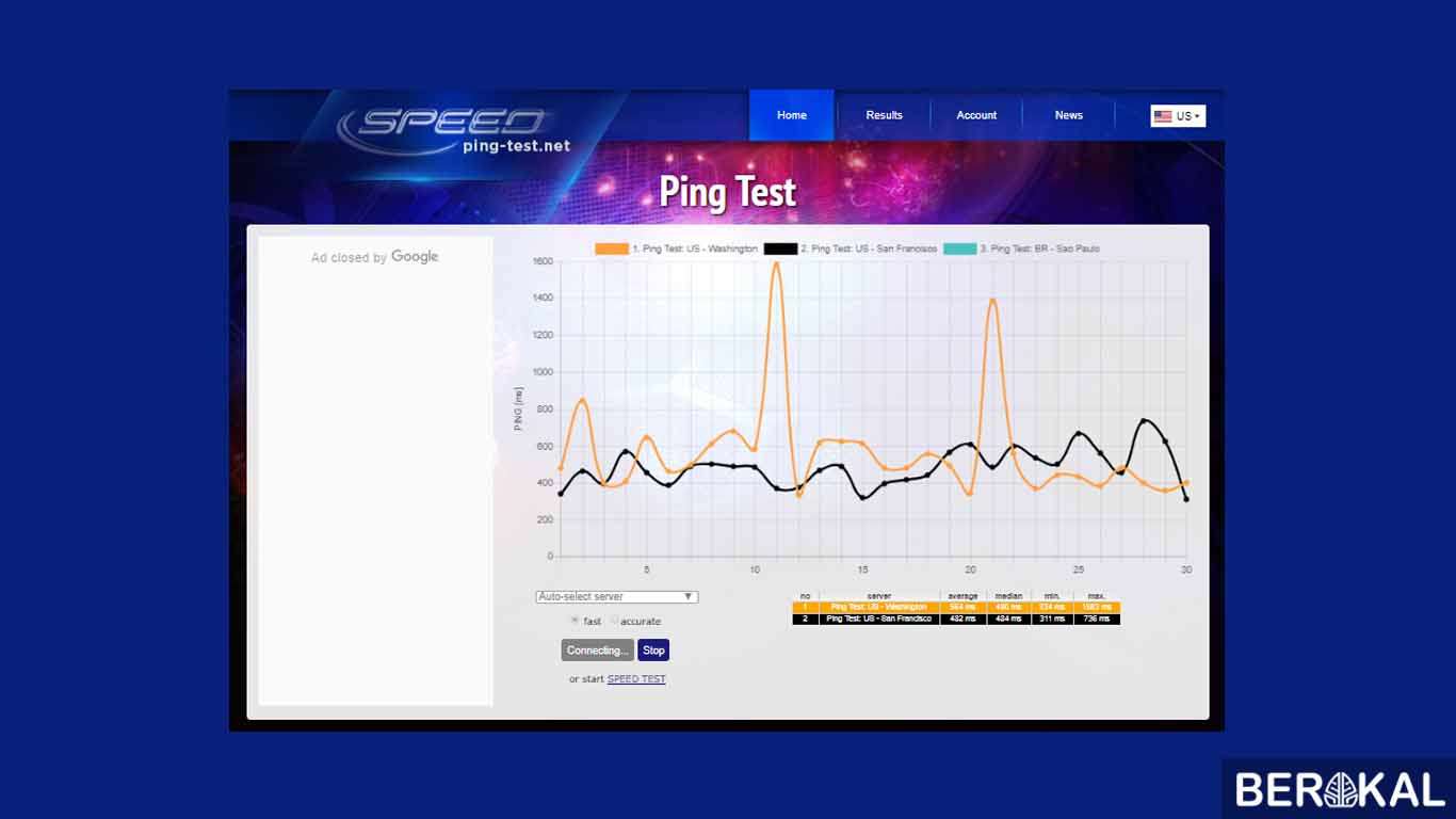 cara cek kecepatan internet di cmd