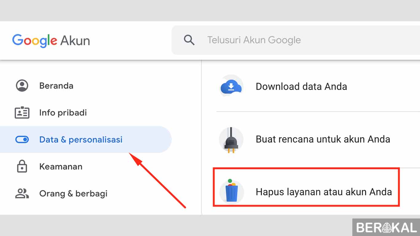 cara menghapus akun gmail yang tidak terpakai