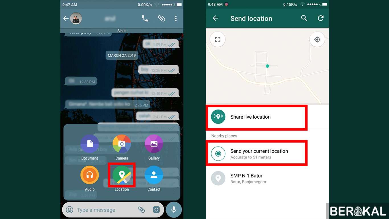 √ 5 Cara Share Lokasi di Whatsapp, Facebook, Line, Twitter, G Maps