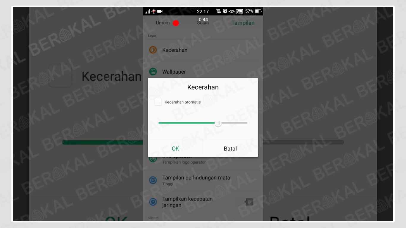 Kecerahan Layar Android Kecerahan Layar Android