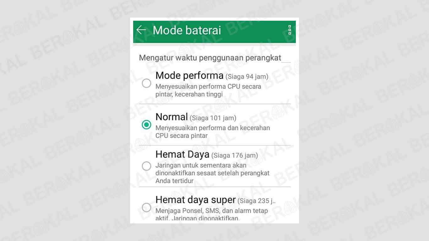 Mode Hemat Daya Mode Hemat Daya