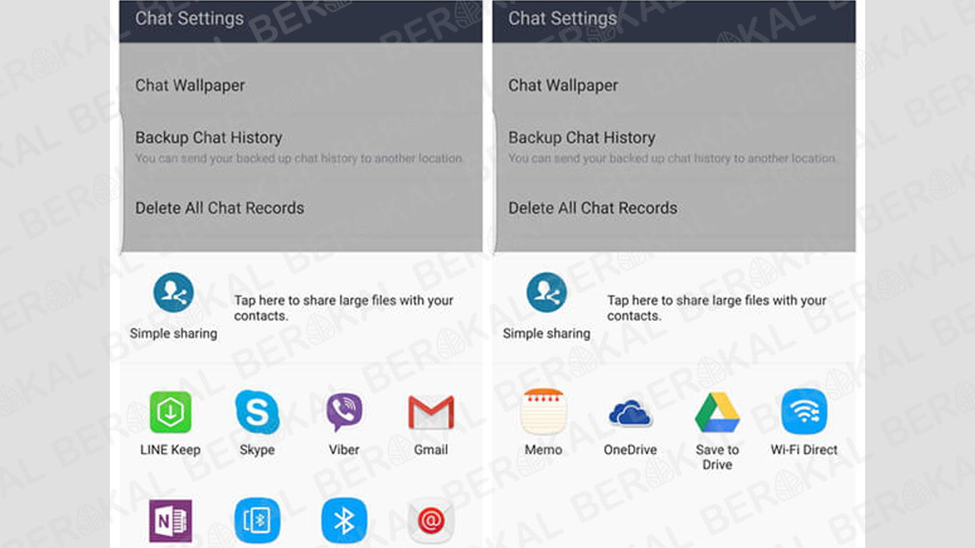 cara backup chat pribadi line sebagai text