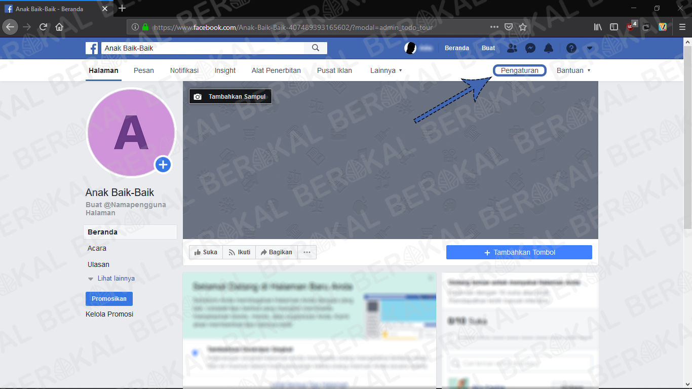 halaman facebook yang akan dihapus