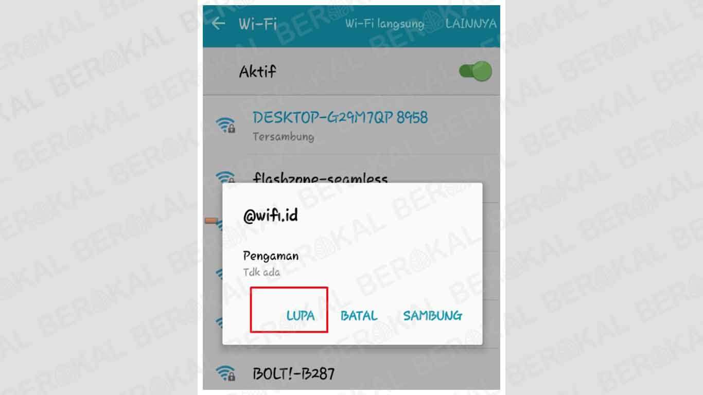 wifi id logout sendiri