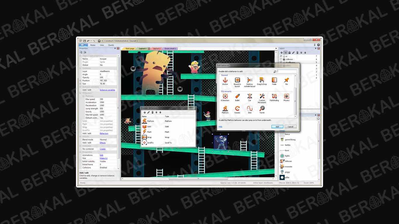 Aplikasi Pembuat Game Construct 2