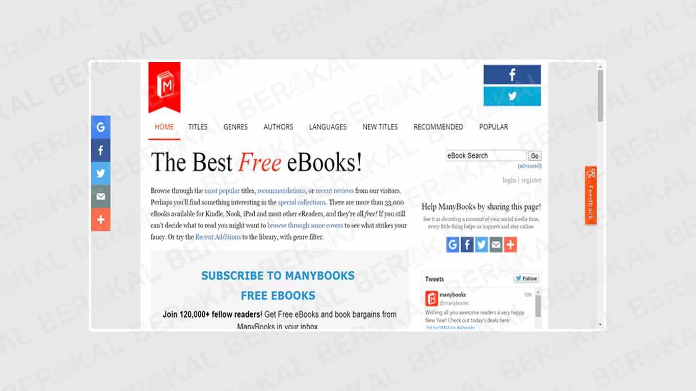 Download Buku Gratis di ManyBooks