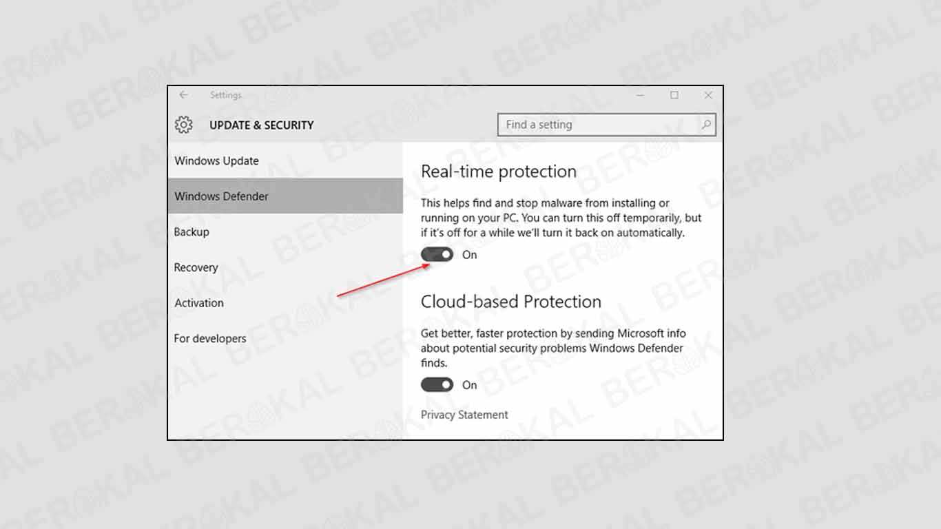 Windows Defender di Windows 10