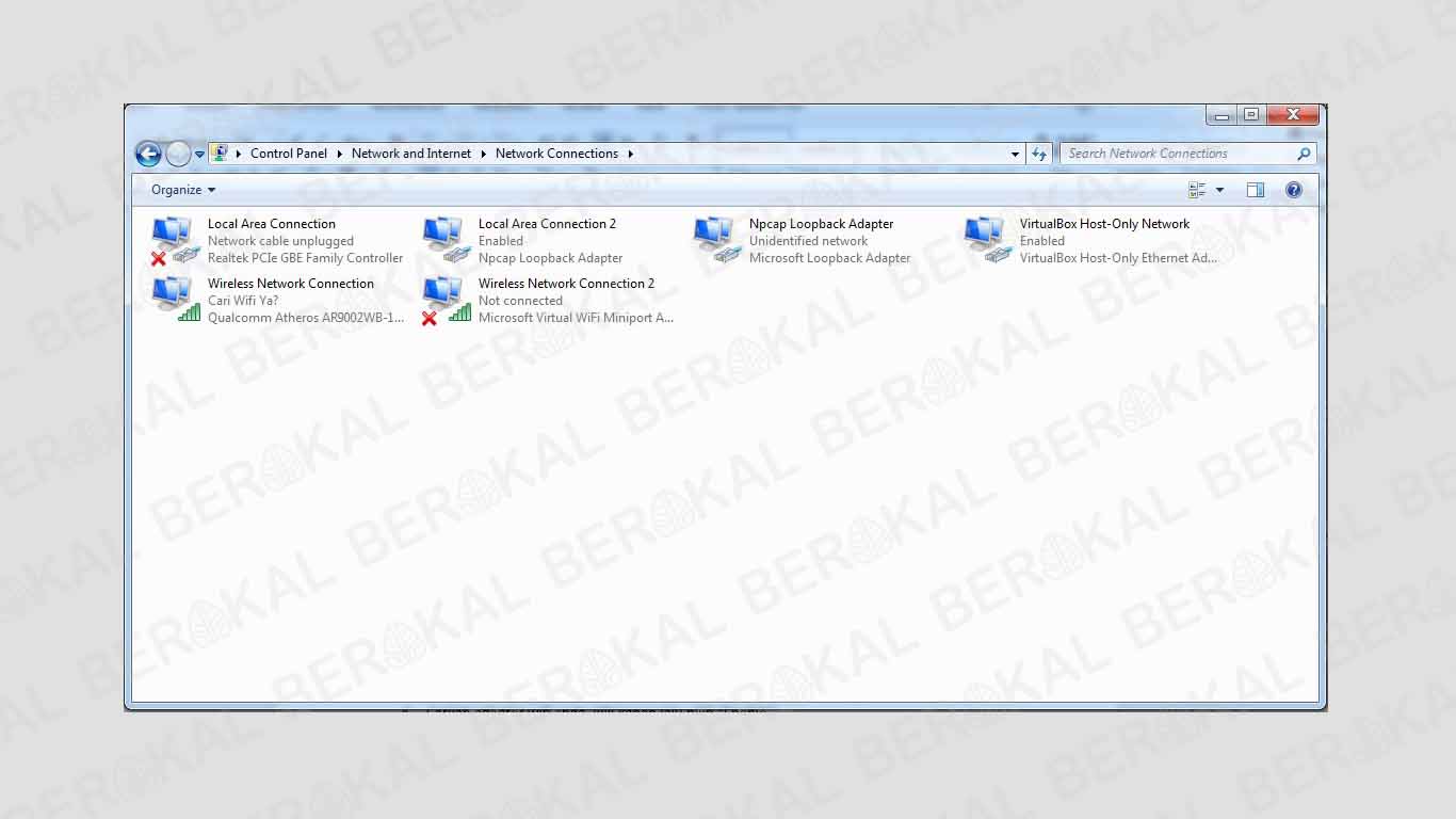 change adapter settings