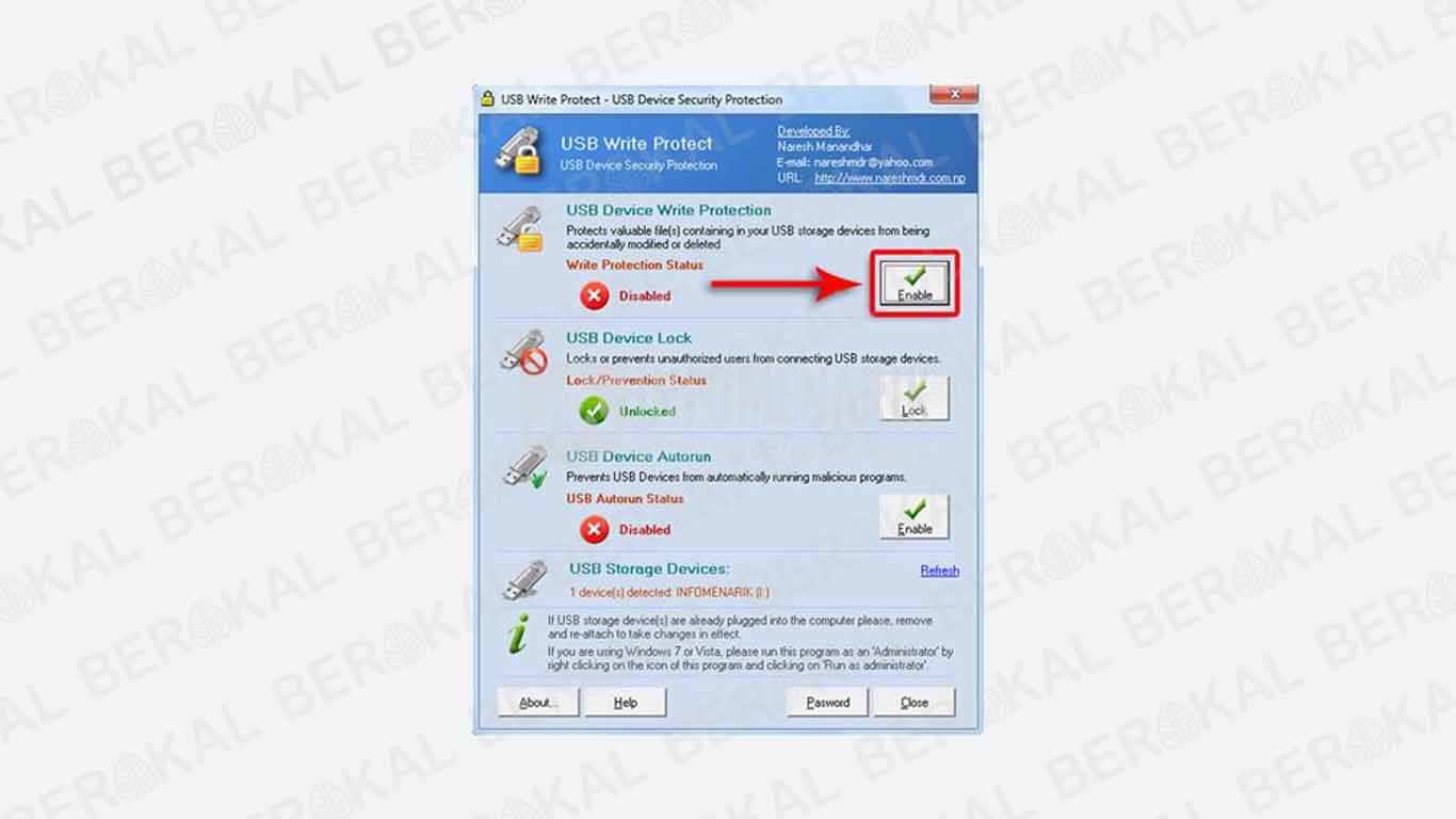 Cara Memperbaiki Flashdisk Write Protected degan software